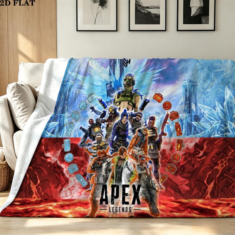 Apex Legends Print Flannel Blanket High Quality Warm Comfortable Cover for All Seasons Perfect for Gifts Home Decor