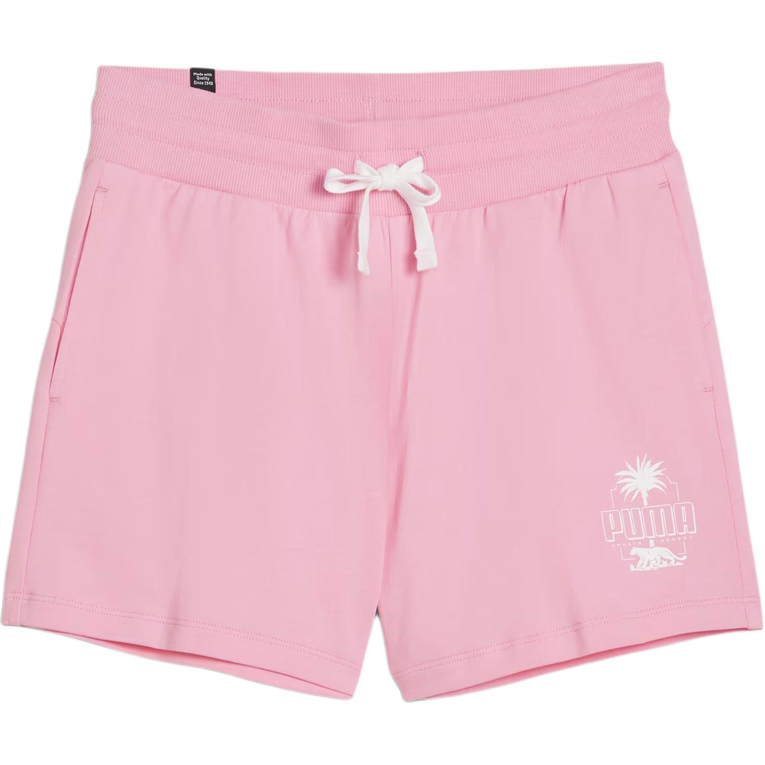 

Puma Ess+ Palm Resort Fashion Letter Print High-Waisted Casual Shorts Women shorts Pink 683008-30 XS