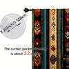 Flat Window Curtains Ethnic Tribes Arrow Versatile Polyester Without Electricity Family Party Decoration Home Use Set Of 2 Made
