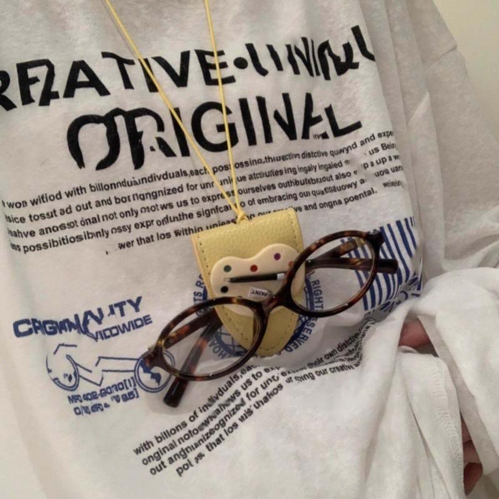 Palette Hanging Neck Glasses Clip Dopamine Magnetic Glasses Protective Rope  Students