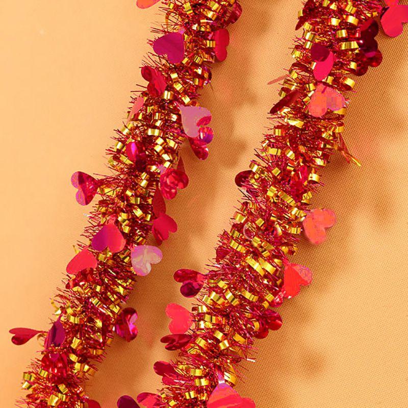 2.8M New Year's Ribbon Latte Strips Christmas Classroom Wedding Indoor Birthday Festival Wedding Decoration Wedding Arrangement