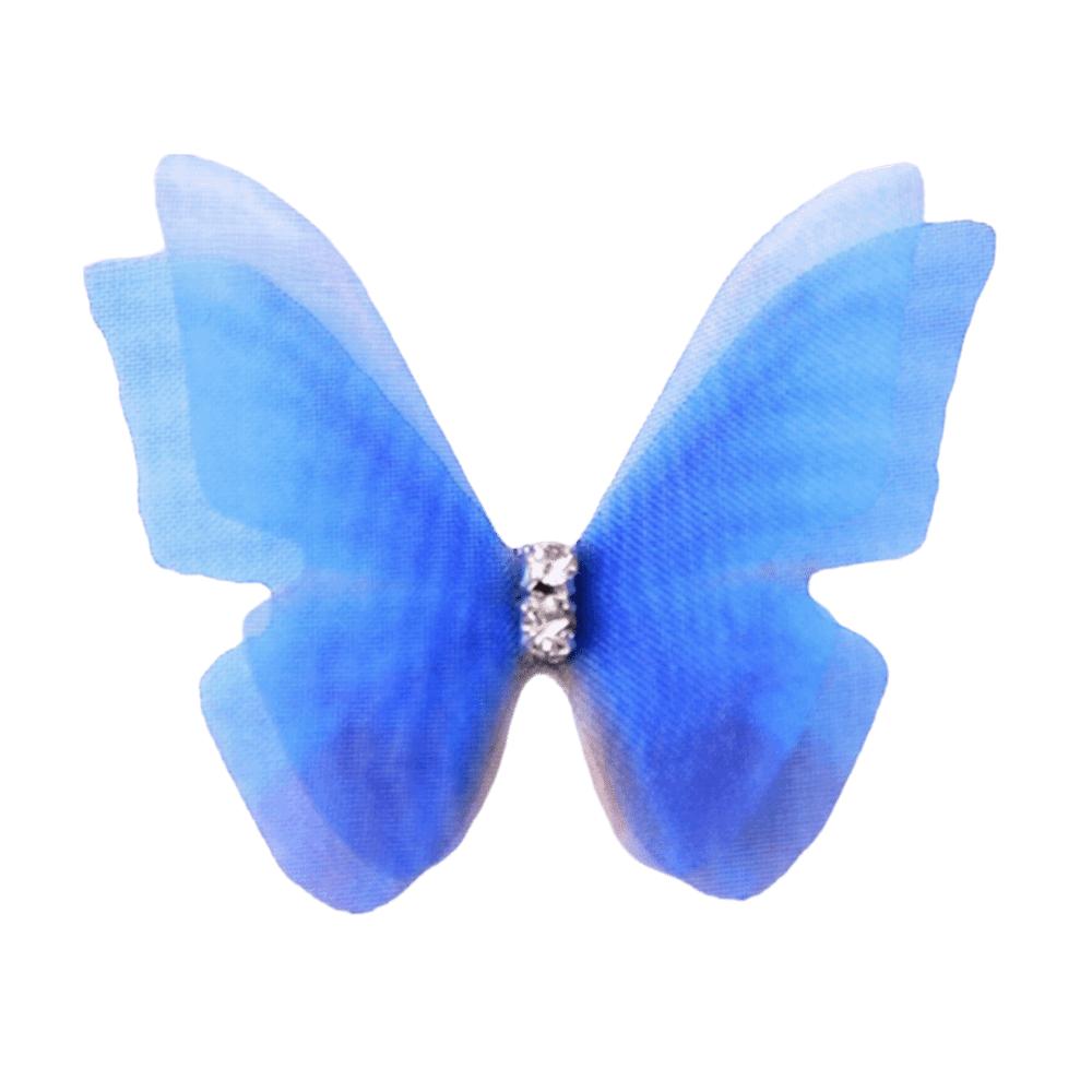 50 ks 3D šifonové vyšívané nášivky motýlů Oblečení Šicí nášivka Svatební doplňky do vlasů