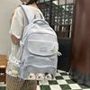 Large Capacity Backpack Junior High School Student Schoolbag College Style Embroidered Gilrs Backpack