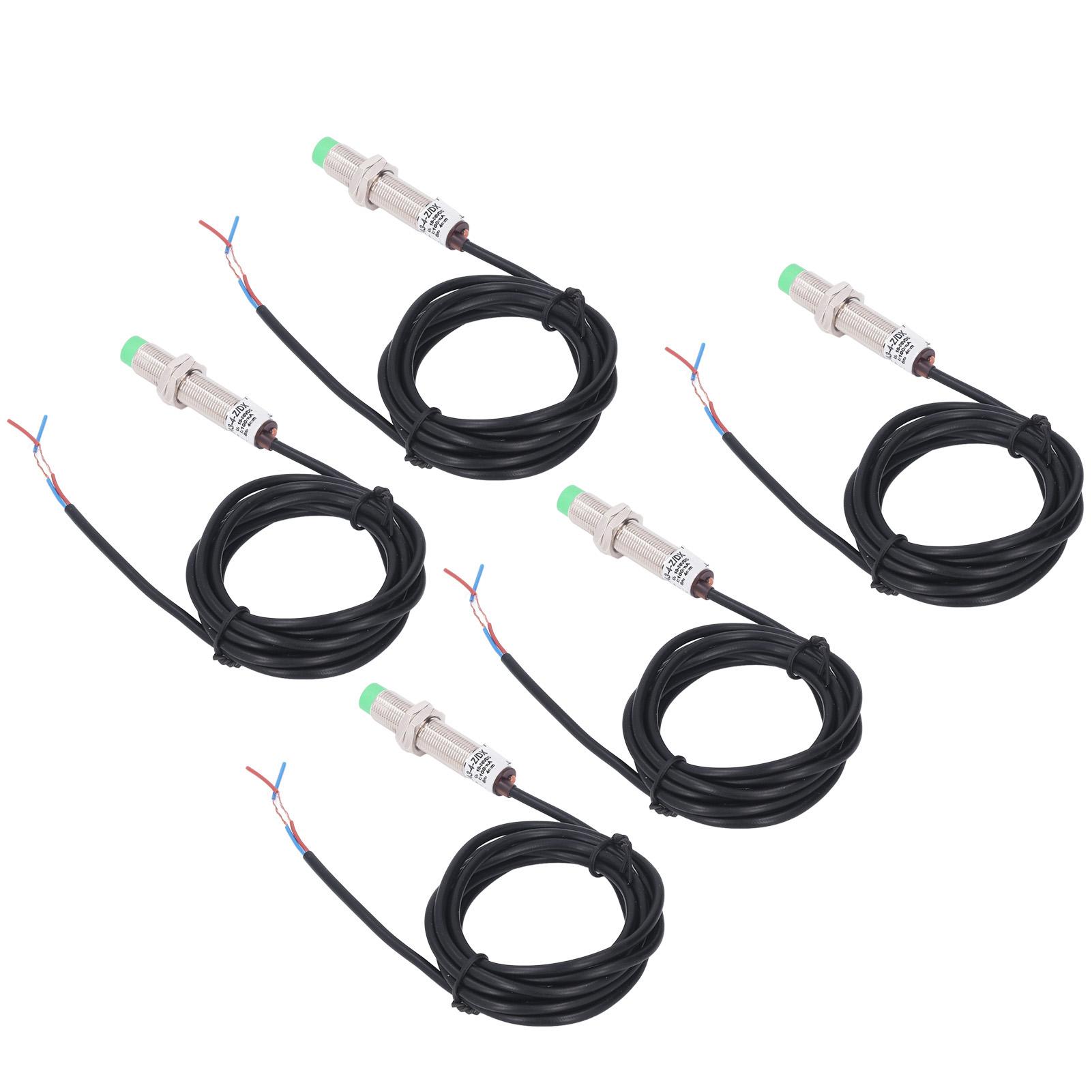 

5 шт. M12 Индуктивный бесконтактный переключатель 2 провода нормально закрытый 150 Гц частота бесконтактный датчик