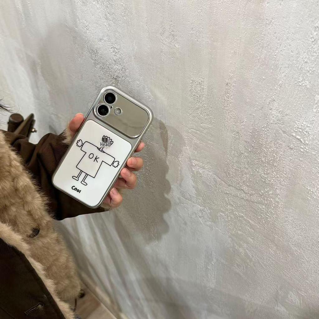 Cartoon Couple iPhone 16/17 Pro Max Case: Cute, Drop-Proof, Protective