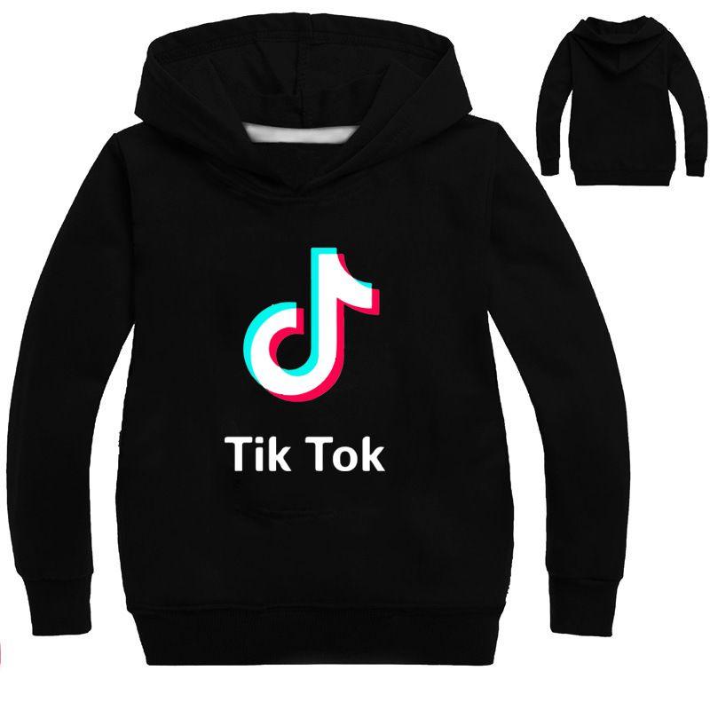 Tok Tik Sweter Dziecięcy z Literami Bluza z Długim Rękawem Modne Bluzki Pulower