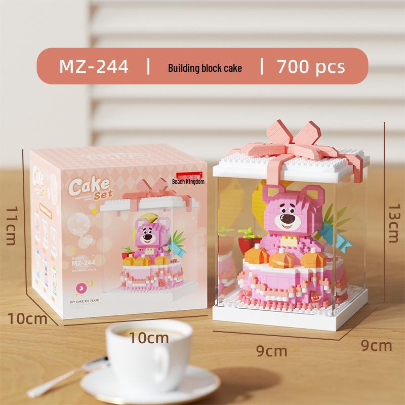 High-Profile Cartoon Cake Block Toy for Kids' Birthday Parties