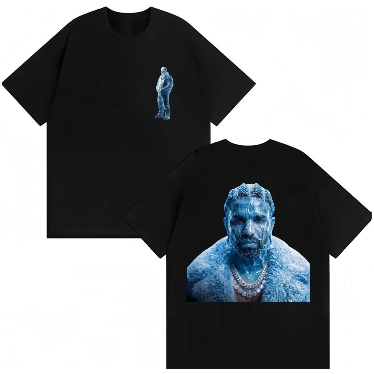 2026 Rapper Drake Iceman New Album Graphic T Shirts Men s Vintage Fashion Cool T-shirt Gothic Cotton Oversized T-shirts 4XL