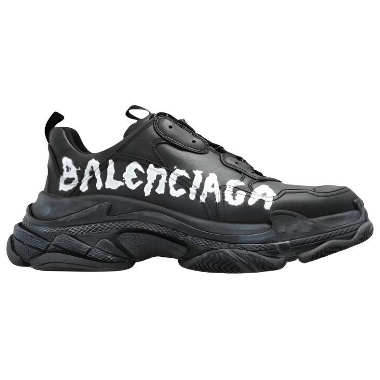 Balenciaga Triple S Low Top Chunky Sneakers Men's Black 536737WTSPL1090