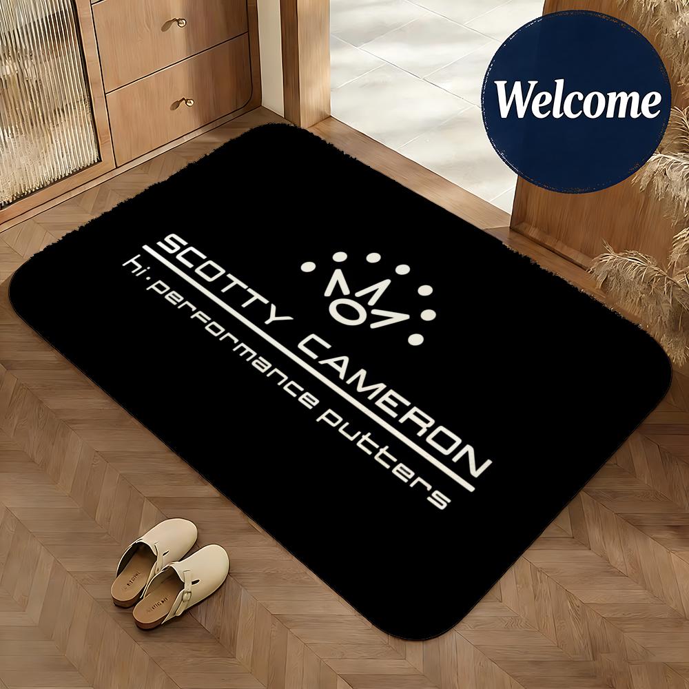 Soft Flannel Floor Mat Brand Scotty Cameron Floor Mat Non-Slip Absorbent Doormat Bathroom Bedroom Home Decor Rug
