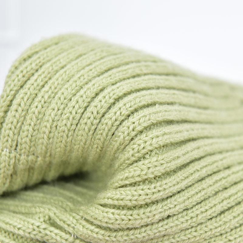 Winter Knit Beanie Hat Unisex  Custom Logo Ribbed Wool Knit Beanies Winter Luxury Warm Cuffed Beanie Hat for Women Men