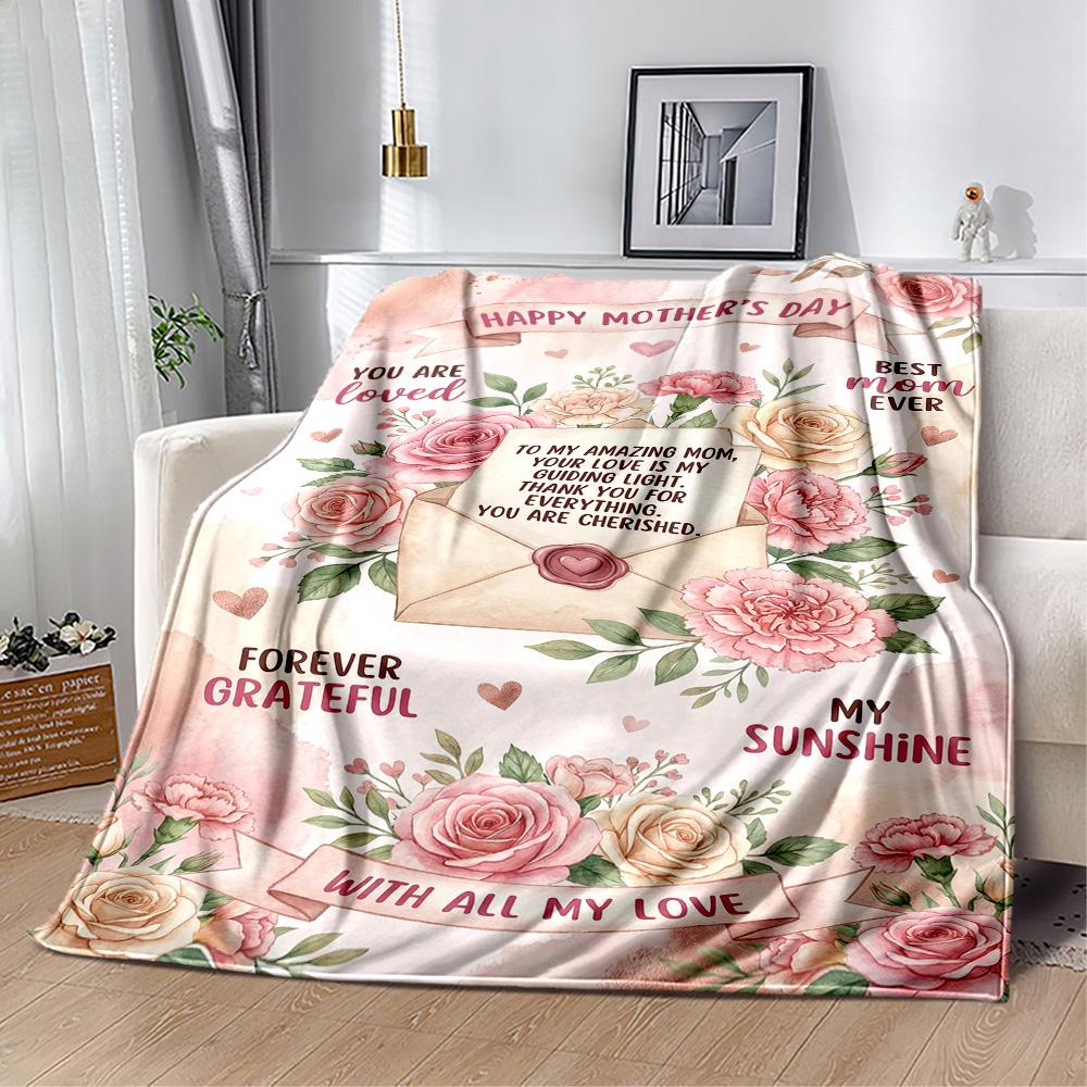 Mother's Love And Inspiration Blanket Suitable for sofas,travel, living rooms also a good gift for friends and family Suitable for all seasons.