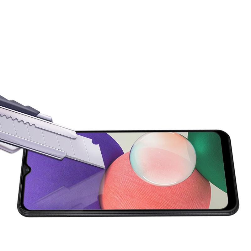 MOCOLO for Samsung Galaxy A22 5G (EU Version) HD Tempered Glass Screen Protector Full Coverage Full Glue Defense 9H Hardness Silk Printing Film