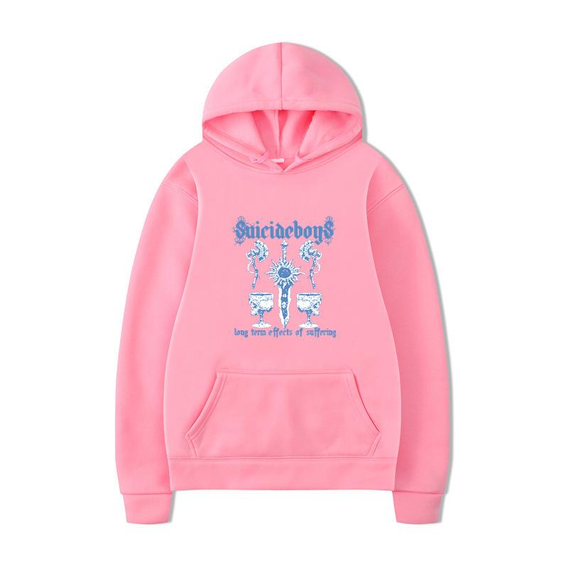 Autumn Winter Sword Letter Print Men Hoodie Vintage Unisex Pullover Men Vintage Graphic Hoody Tops Oversize Clothing
