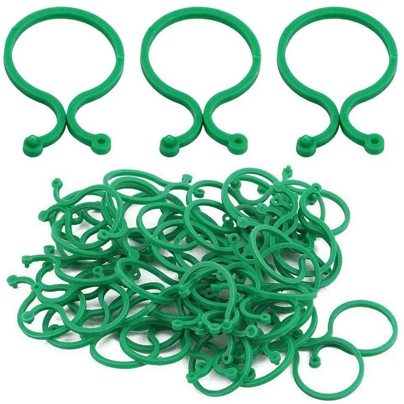 

10-50PCS Garden Vine Strapping Clips Plant Bundled Buckle Ring Holder Tomato Plant Stand Support Tool Garden Tomato Grapevine Ties 10pcs зелёный