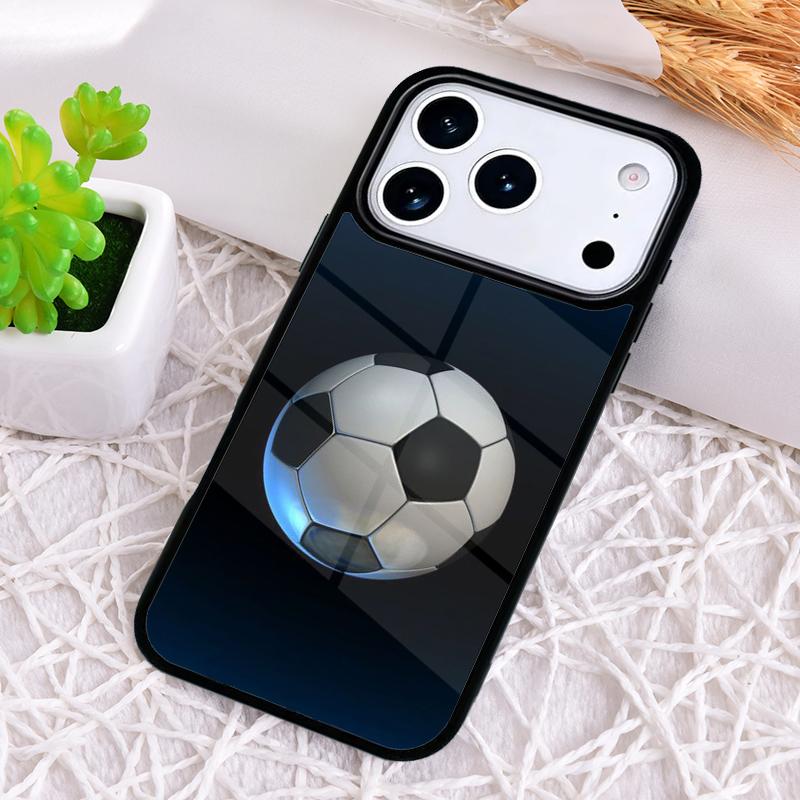 Football Soccer Ball print Phone Case for iPhone 17 Air 16 15 11 12 14 13 Pro Max Shockproof Cover