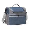 Portable Multifunction Cooler Bag Waterproof Large Capacity Thermal Lunch Bag Zipper Oxford Food Storage Bag