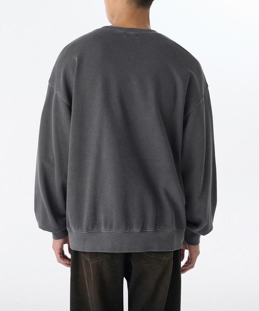 MUSINSA STANDARD Pigment Oversized Sweatshirt [Charcoal Gray]