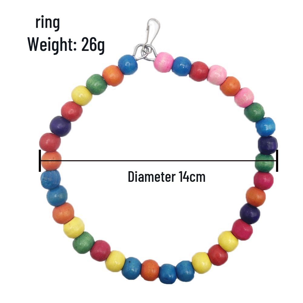 Colorful Bird Toys: Swing, Ladder, and Perch Set for Bird Cages