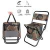 1PC Camping Fishing Hiking Portable Fishing Chair Foldable Outdoor Large Camouflage Ultraligh with Backrest Folding Stool Seat