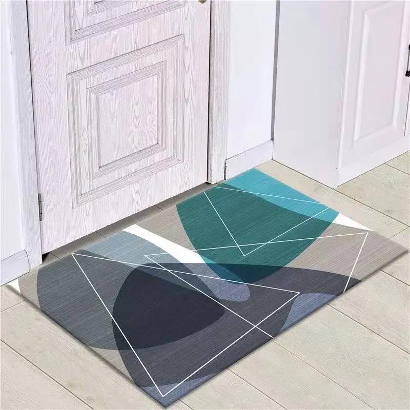 Nordic Absorbent Bathroom Non-slip Foot Mats Outdoor Porch Entrance Door Mat Living Room Carpet Home Rug Bath Mat Flooring Rugs