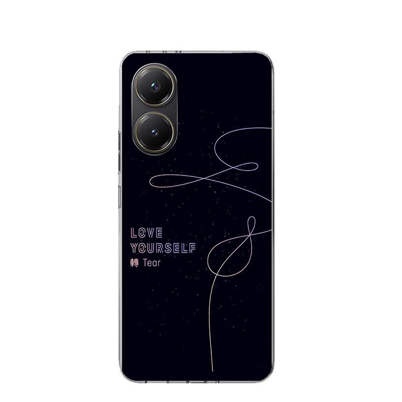 Love Yourself Flower Heart Line Kpop Case Phone Cover for Xiaomi Poco X3 Nfc X5 X6 X7 X4 Gt F7 Ultra F6 F5 Pro F4 F3 M5S M4 M6 M