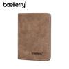 Men's Korean Style Retro PU Leather Slim Billfold - Soft Frosted Wallet for Business & Youth