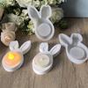 DIY Easter Rabbit Candle Holder Silicone Mold 3D Bunny Tea Lamp Holder Plaster Mould Resin Clay Candlestick Molds Home Decor