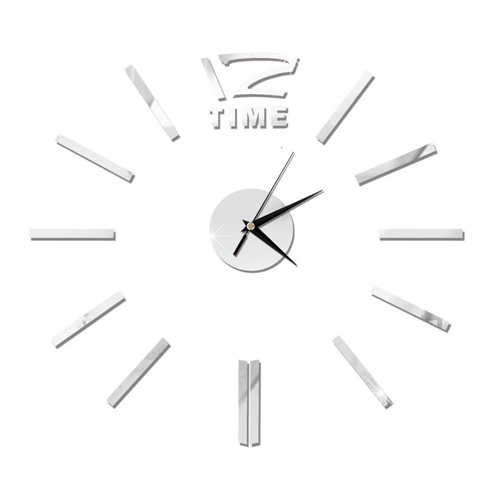 Wall Sticker Clock DIY Wall Clock For Home Office Adhesive Diameter 60cm Mini DIY Sticker Wall Clock Kit for Home Office Decor