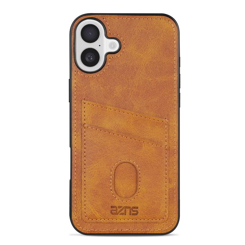 

Деловой кожаный чехол с мягким краем для iPhone 16E 15 Pro Max 14 Pro 13 12 11, однотонный, ударопрочный, тонкий, жесткий, задняя крышка из поликарбоната iPhone 11 хаки