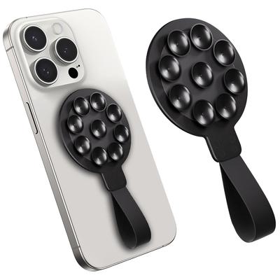 Magnetic Suction Cup Phone Mount for TikTok Videos and Selfies Silicone Suction Phone Case Grip Holder Stand for iPhone 15 Pro