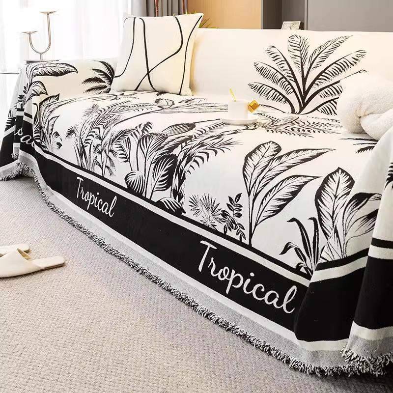 Chenille Sofa Towel, Universal Sofa Cover for All Seasons, All-inclusive, High-end, No Need To Measure Sofa Cover, Sofa Blanket