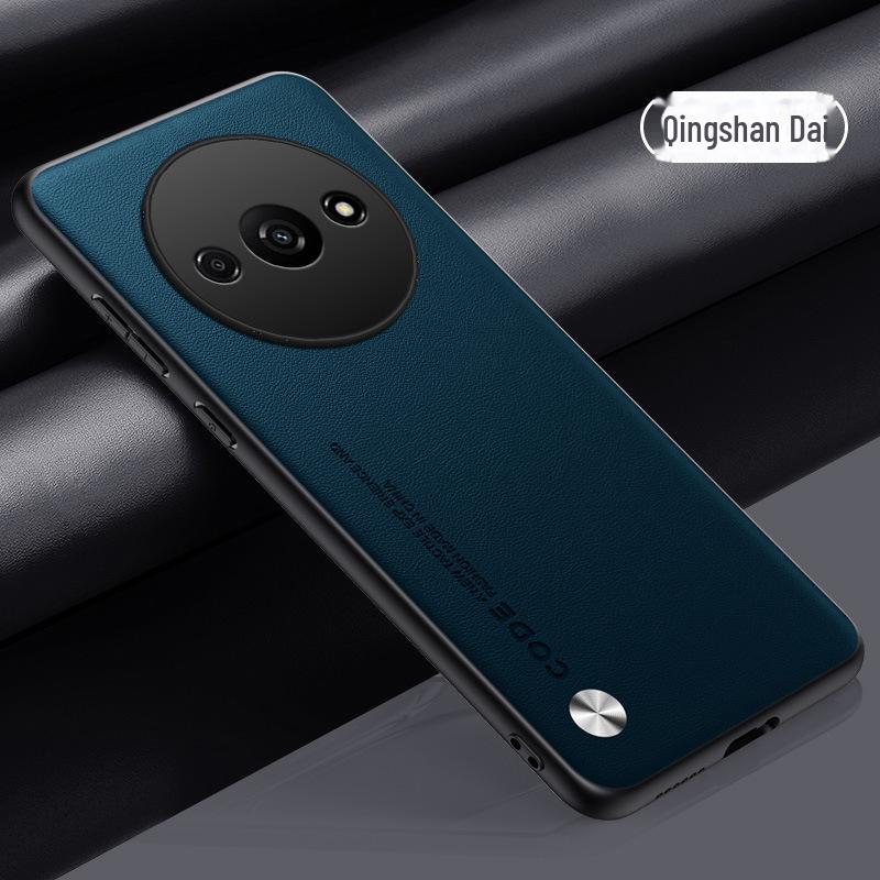 Redmi A3 4G Leder Handyhülle & Redmi 13C 5G Linsenschutz Kevlar Hülle