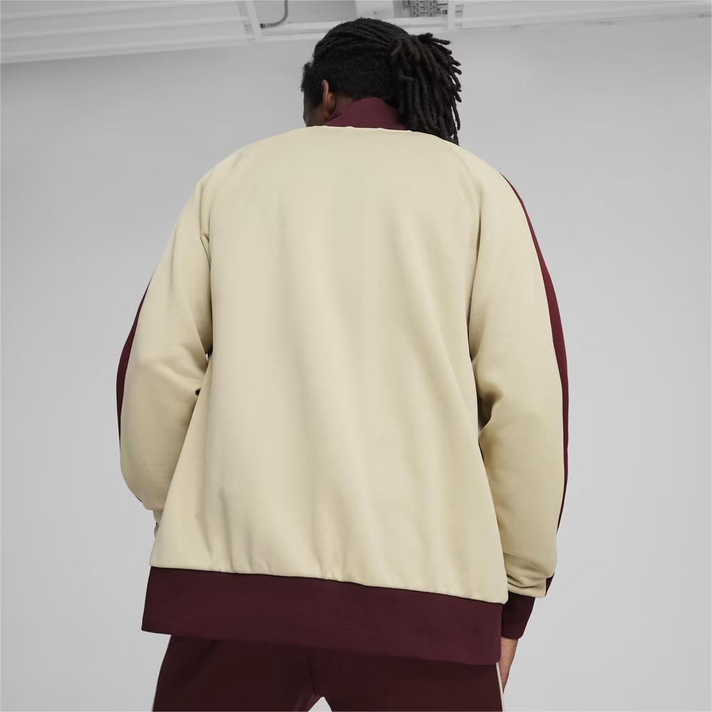 Puma Manchester City Color Block Design Long Sleeve Retro Sports Stand Collar Jacket Men Jacket Off-White 769496-18