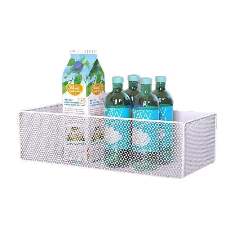 Heavy Duty Metal Magnetic Refrigerator Storage Rack Large Capacity Space Saving Organizer for Pantry Snacks