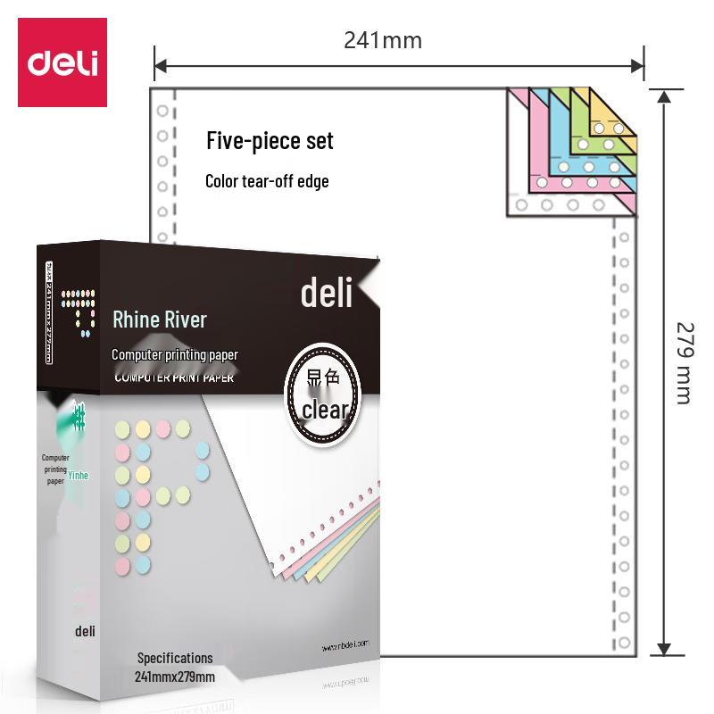 Deli Rhein L241-5 Computer Printing Paper