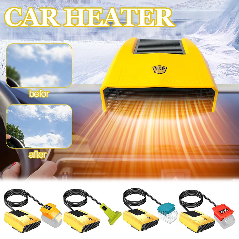DC 12/24V Car Heater Electric Cooling Heating Fan Red/Black Winter Windshield Defogging Defroster For Makita Ect