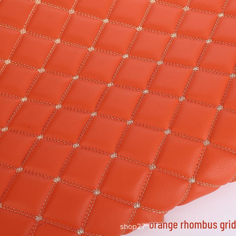 Verdikte Faux Lederen Auto Interieur Hemelbekleding & Vloermat met Borduurdetails