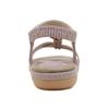 New Summer 2025 Spring and Summer Rhinestone Casual Seaside Beach Flat Sandals Women's Comfortable Versatile SKT