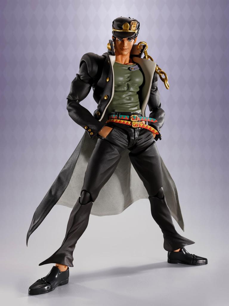 TAMASHII NATIONS Bizarre Adventure Stardust Crusaders Jotaro Kujo 170mm PVC ABS Fabric Metal Painted Action Figure S.H.Figuarts JoJo's Approx. & & &