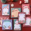 50 Sheets Christmas Writing Paper Sticky Notes Creative Notepad Office Supplies School Stationery Supplies Gift for Kids