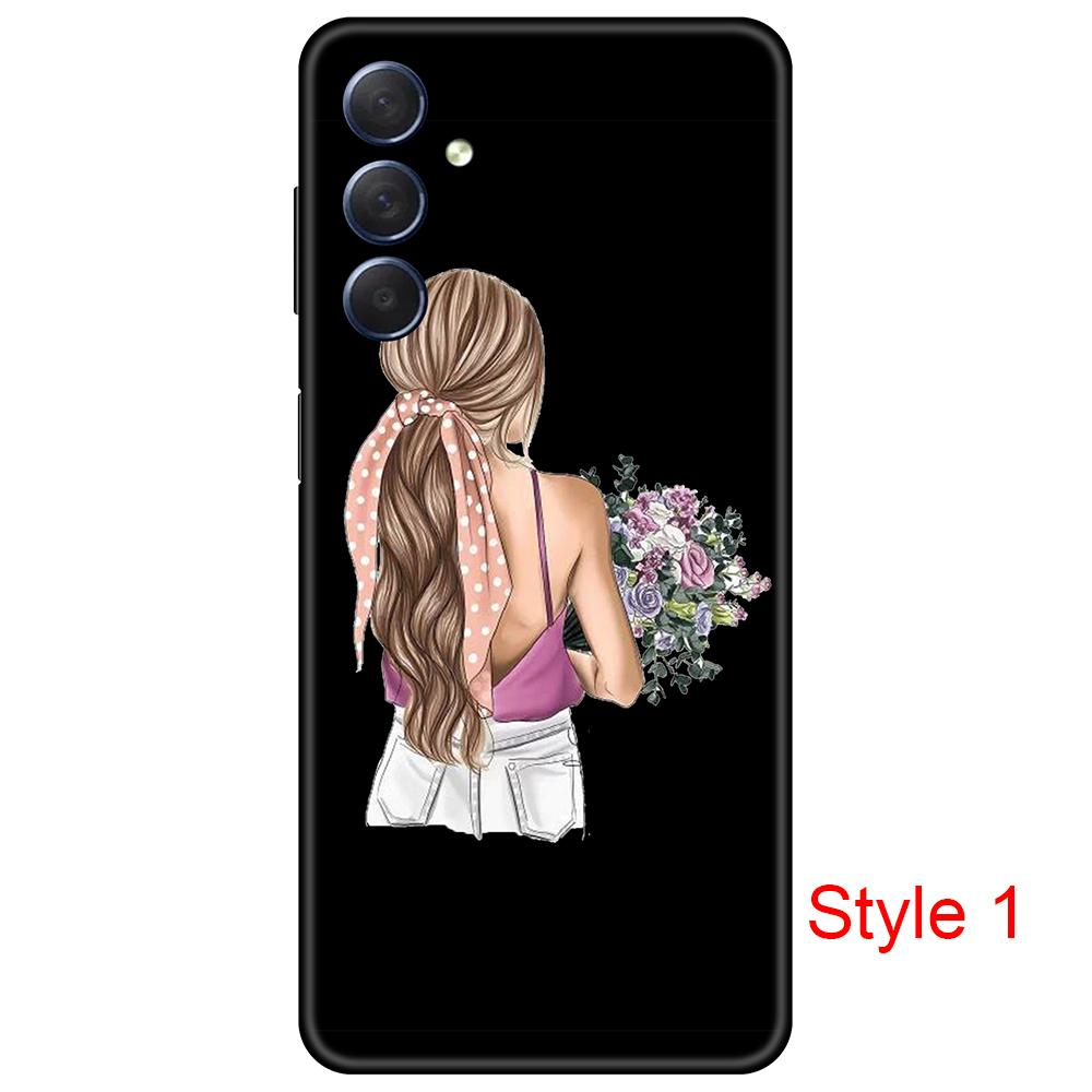 Pouzdro pro Samsung Galaxy M54 5G Black Silicon Cover na GalaxyM54 Soft 6,7inch SM-M546B nárazuvzdorné luxusní Plná ochrana