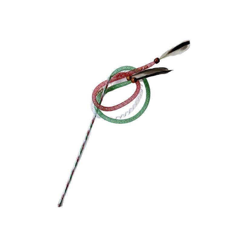 

Креативная новая эластичная дразнилка для кошек, сетевая трубка, перьевая дразнилка для кошек, игрушка, интерактивная саморазвлекающая игрушка для кошек