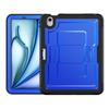For iPad Air 11 (2025)/(2024) Case Hidden Zinc Alloy Kickstand PC + TPE Tablet Cover with Shoulder Strap