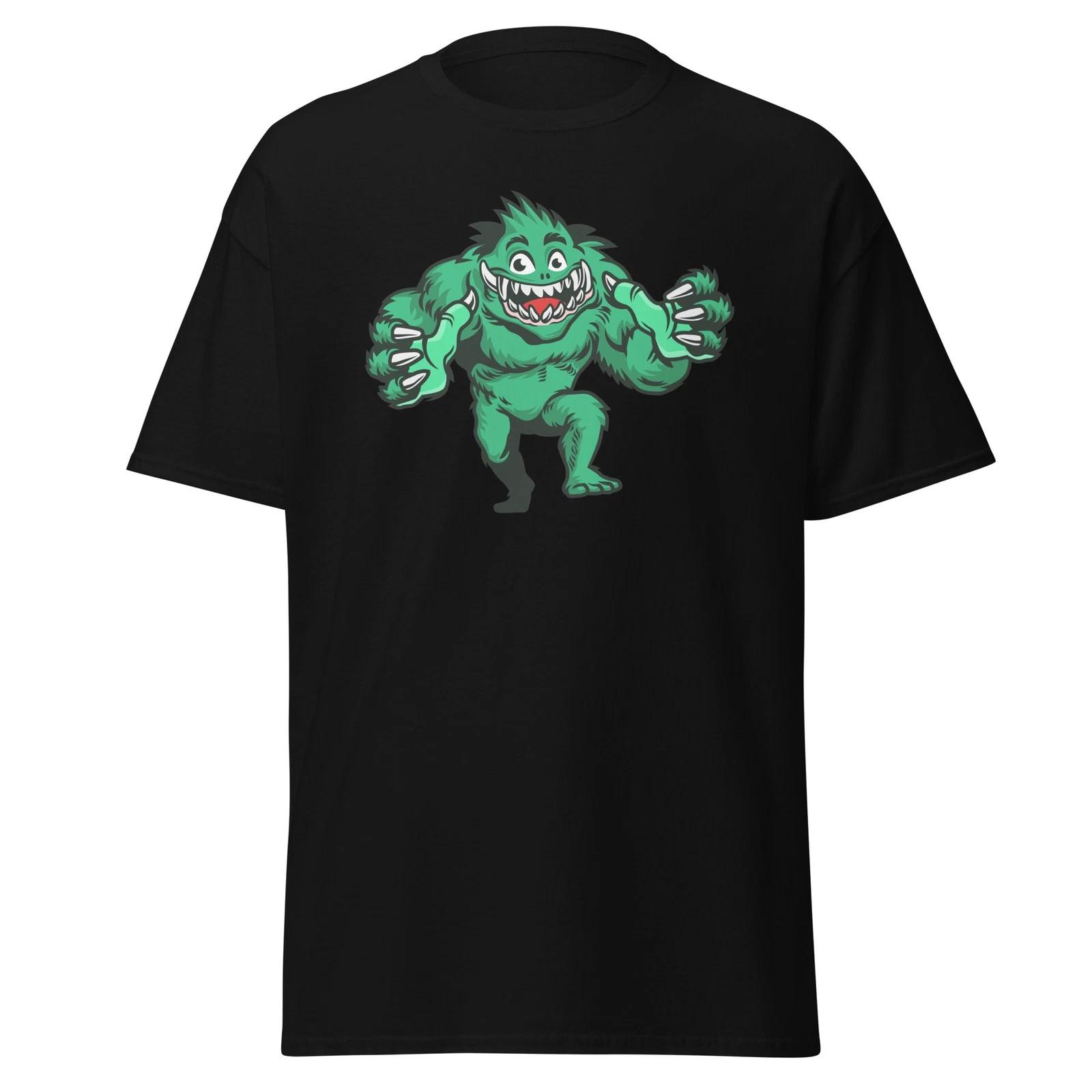 Halloween Monster Unisex Classic 100% Cotton T-shirt Mens Tees Top 2XL