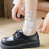 (1+1) See-through Daisy Long Mesh Socks Flower Lace Socks
