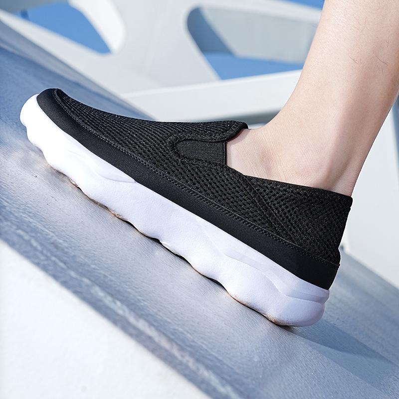 Herr Loafers Lätta Promenadskor Andningsbara Slip-on Sommar Mesh Herr Sportskor Casual Zapatillas Hombre Deportiva