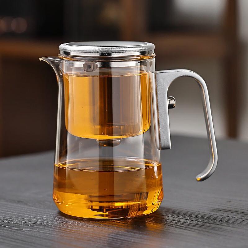 Glass Teapot with Magnetic Lid and Strainer