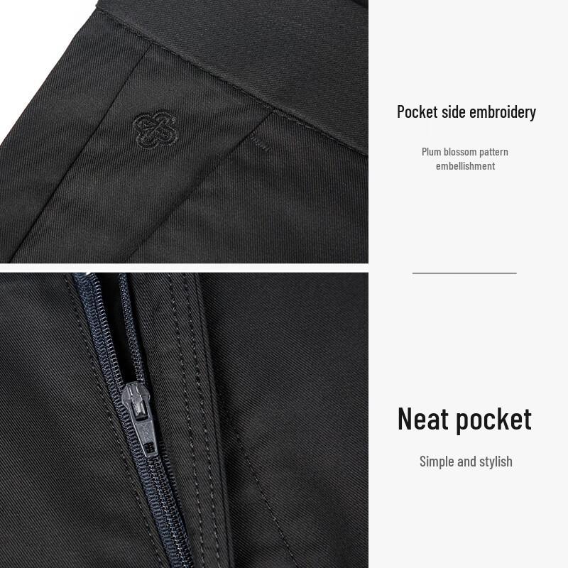 TRIES Men's Breathable Solid Casual Long Pants