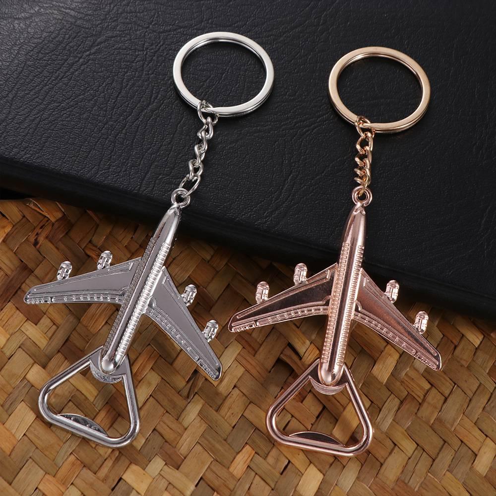 Creative Bottle Opener Airplane Beer Opener Wedding Supplies Car Keychains Unisex